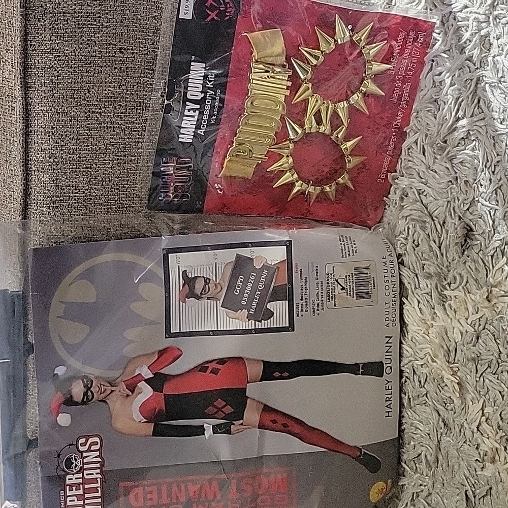 Harley Quinn Cosplay Costume With Jewelry